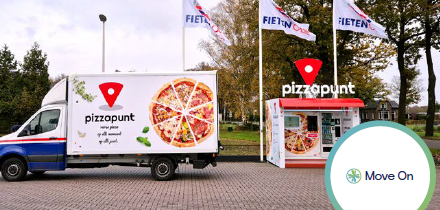 Bijtanken met verse pizza is bij Fieten geen punt